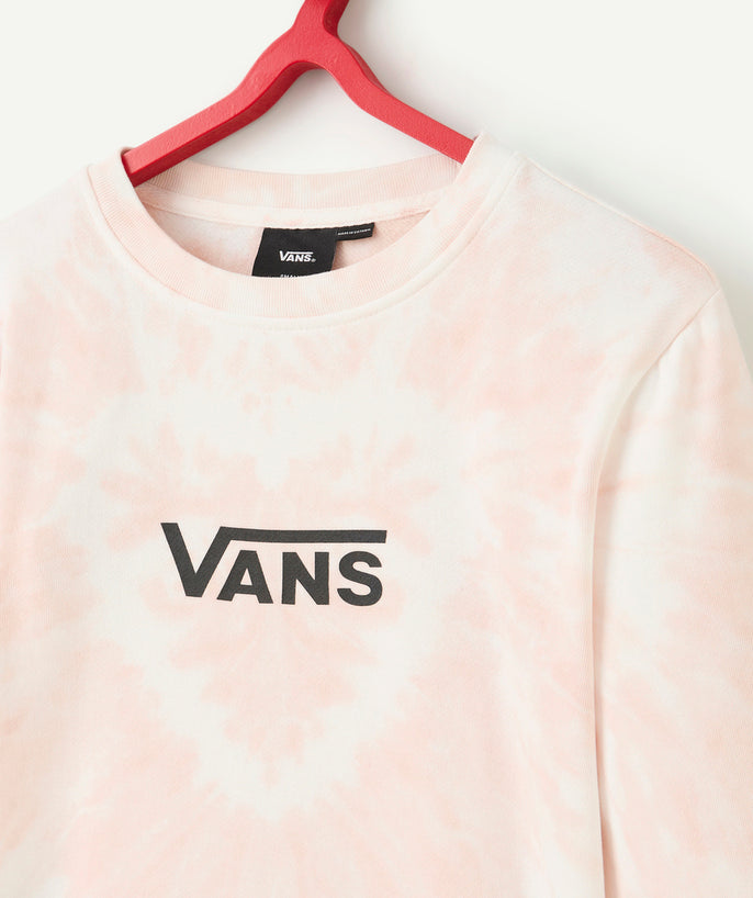 Sweat fille tie-dye rose avec logo - 2