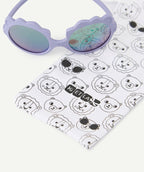 Lunettes de soleil bébé fille lion violettes - 2