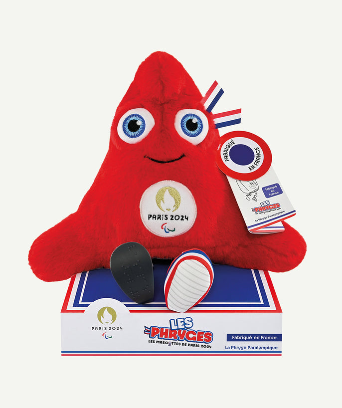 Peluche mascotte officielle jeux paralympiques paris 2024 - fabriquée en france - 33 cm - 1