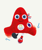 Peluche mascotte officielle jeux paralympiques paris 2024 - fabriquée en france - 33 cm - 2