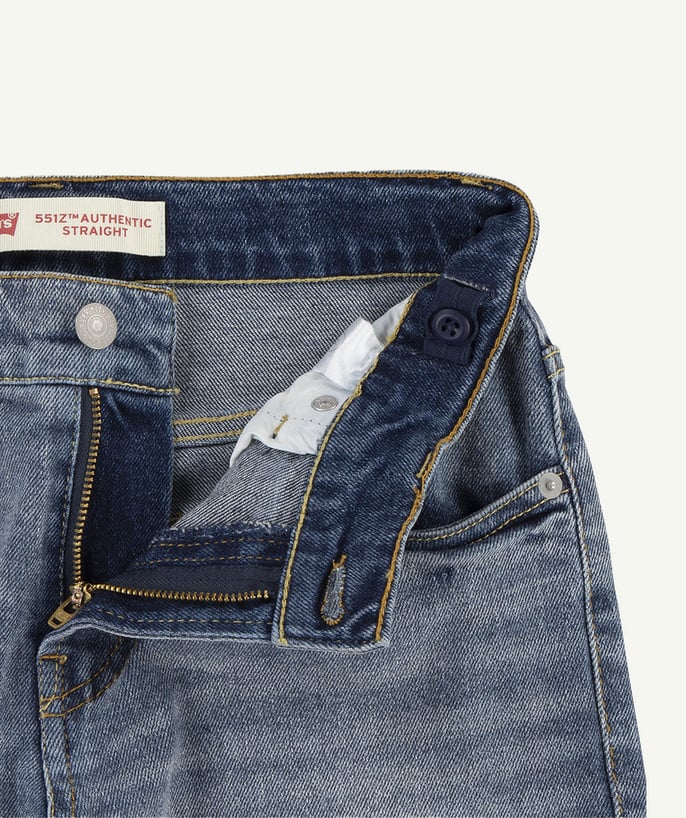 Jean garçon 551z authentic droit bleu - 2