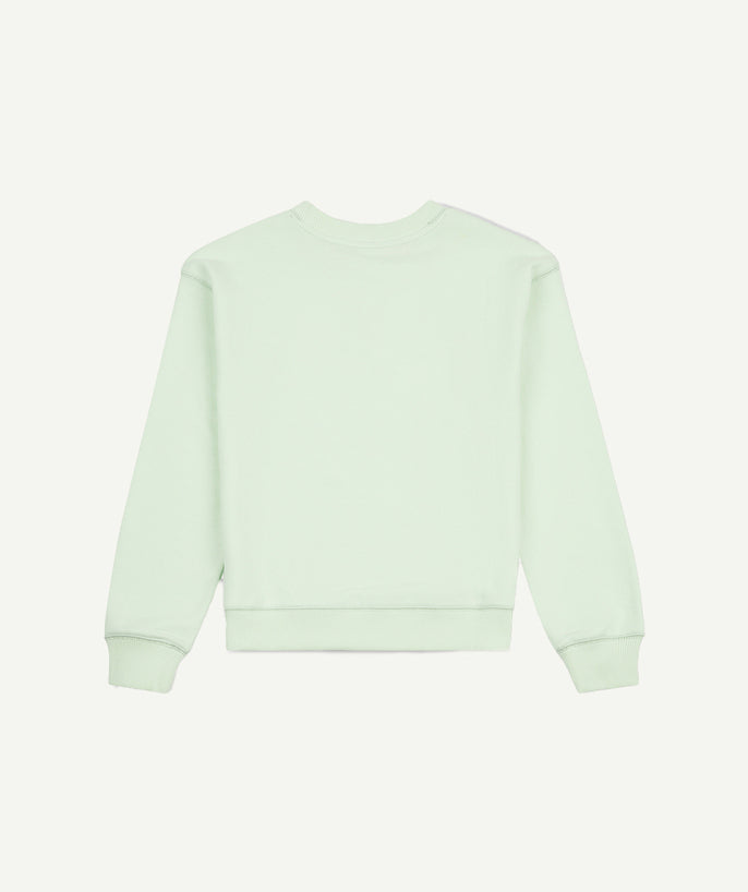 Sweat fille vert pastel - 2