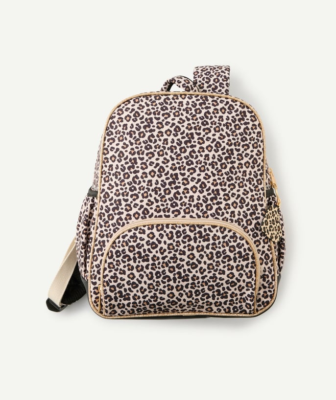Sac à dos fille imprimé léopard - 1