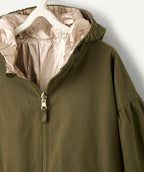 Parka fille kaki réversible et déperlante - 2