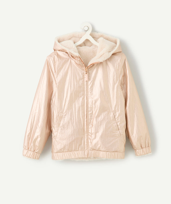 Veste fille réversible rose - 1