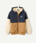 Blouson à capuche garçon colorblock déperlant - 1