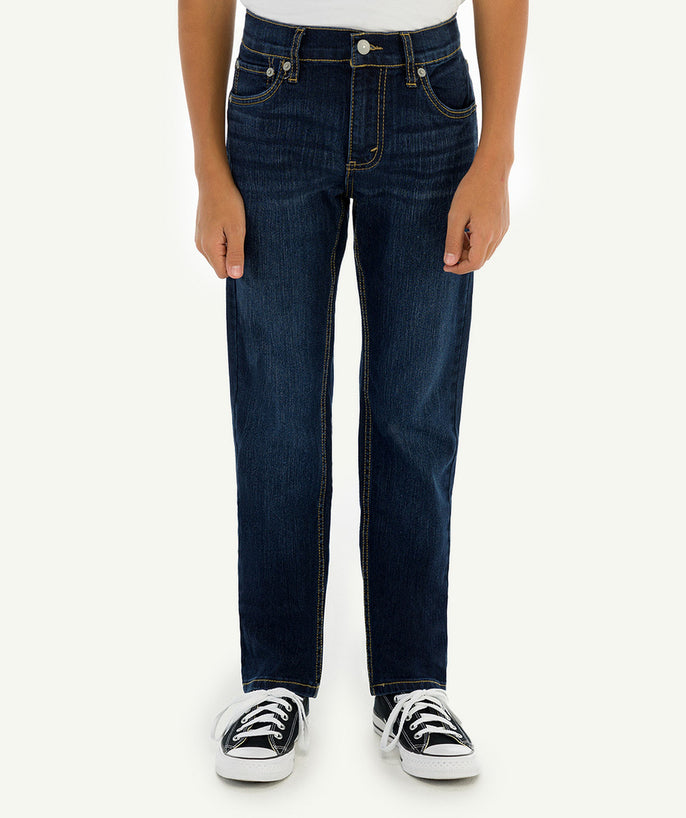Jean garçon slim denim bleu - 1