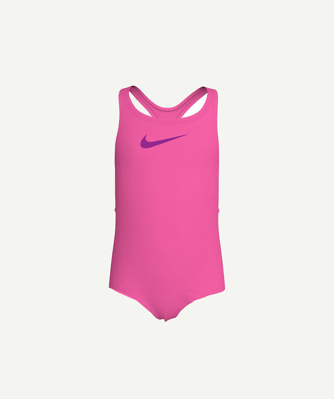 Maillot de bain 1 pièce rose nike - 1