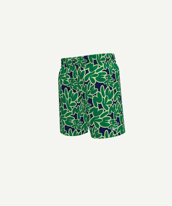 Short de bain garçon imprimé vert nike - 1
