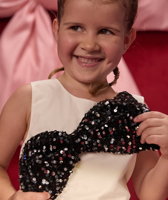 Robe créateur 2025 en tulle blanc pour fille - 2