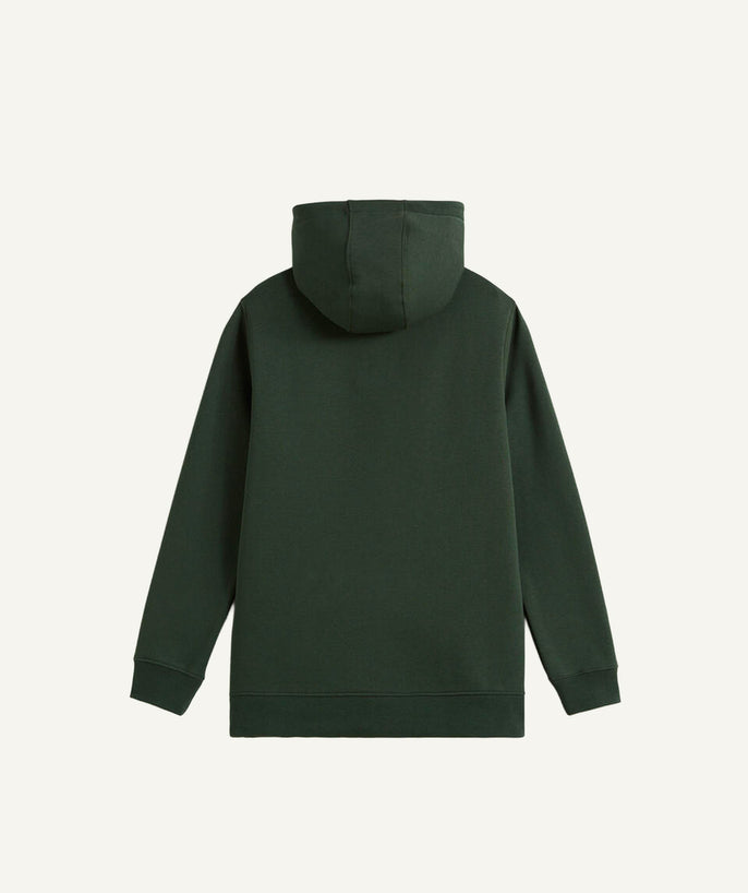 Sweat garçon à capuche vert imprimé - 2
