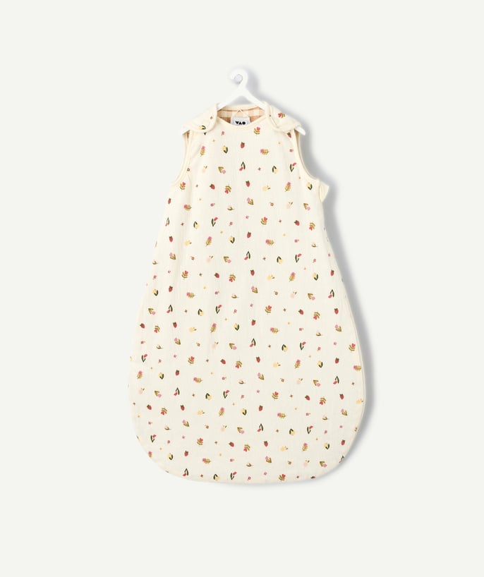 Gigoteuse reversible bébé fille imprimé fleuri et vichy - 2