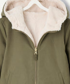 Blouson fille kaki réversible - 2