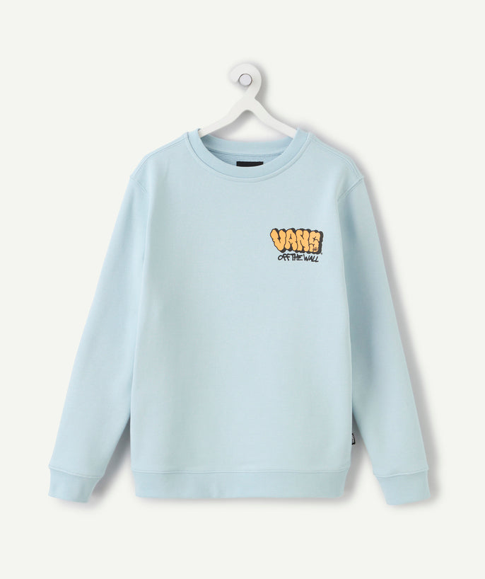 Sweat garçon droit bleu ciel - 1