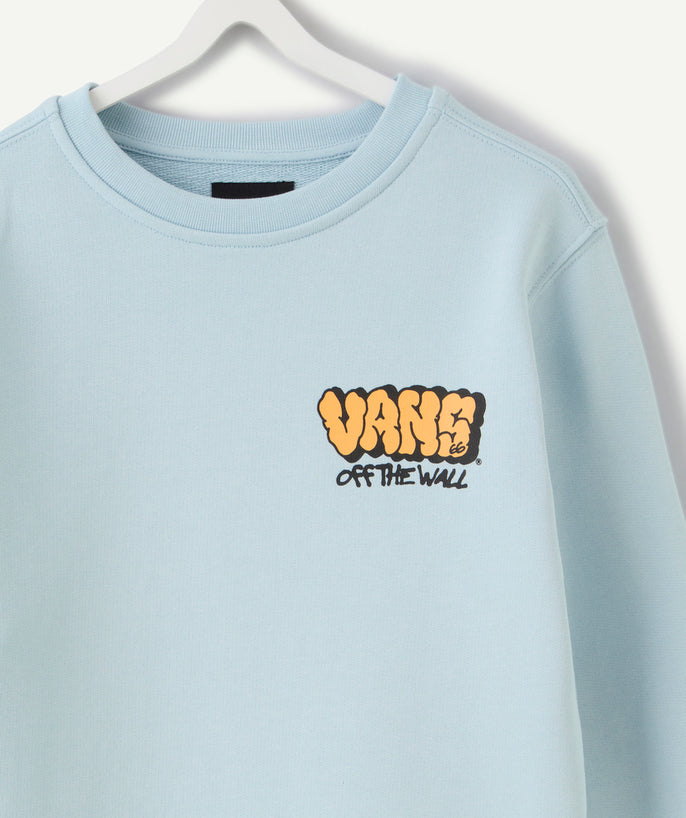 Sweat garçon droit bleu ciel - 2