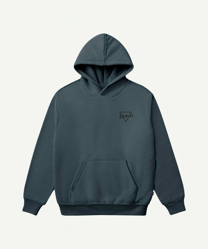 Sweat à capuche garçon oversize gris - 2