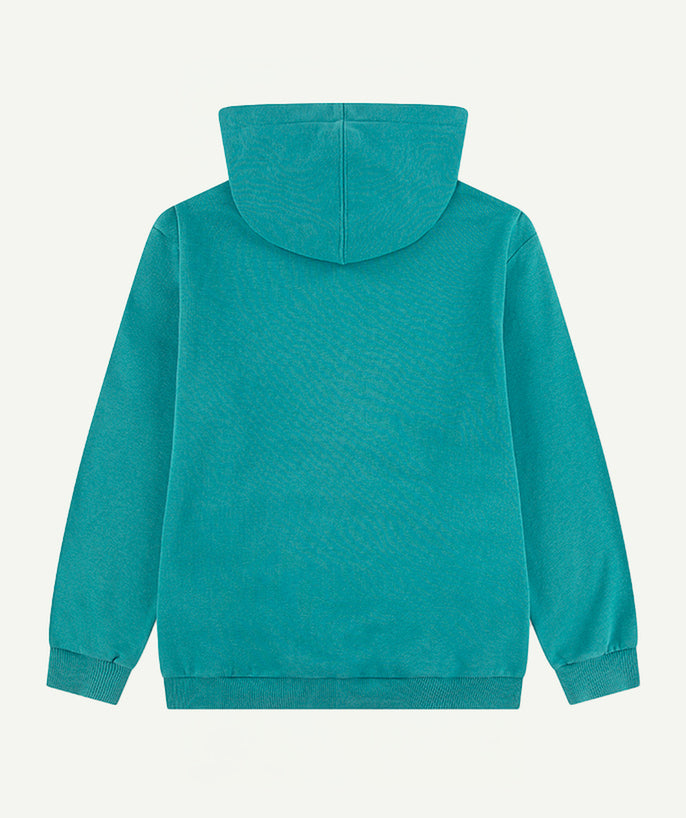 Sweat garçon oversize turquoise - 2