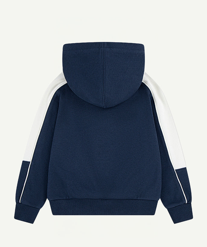 Sweat garçon oversize marine - 2
