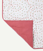 Tapis de parc bébé fille imprimée rose - 2