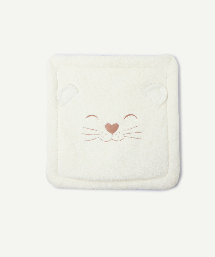 Tapis de parc naissance crème effet sherpa - 2