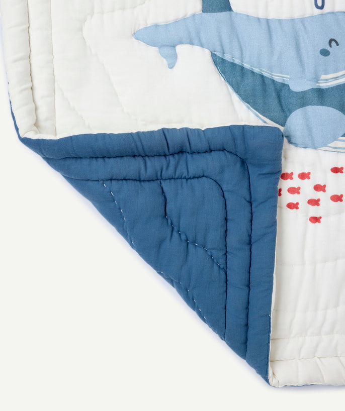 Tapis de parc bébé coton imprimé baleine - 2
