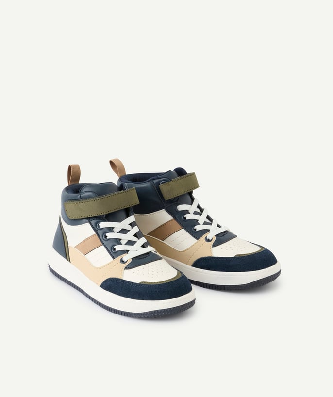 Baskets ville garçon montantes colorblock scratch - 2