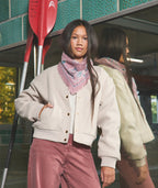 Veste fille bomber beige - 1