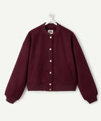 Veste fille bomber bordeaux - 2