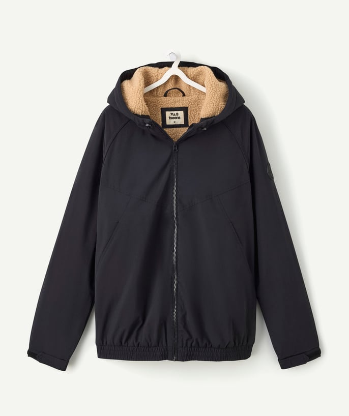 Blouson garçon fourré noir - 2