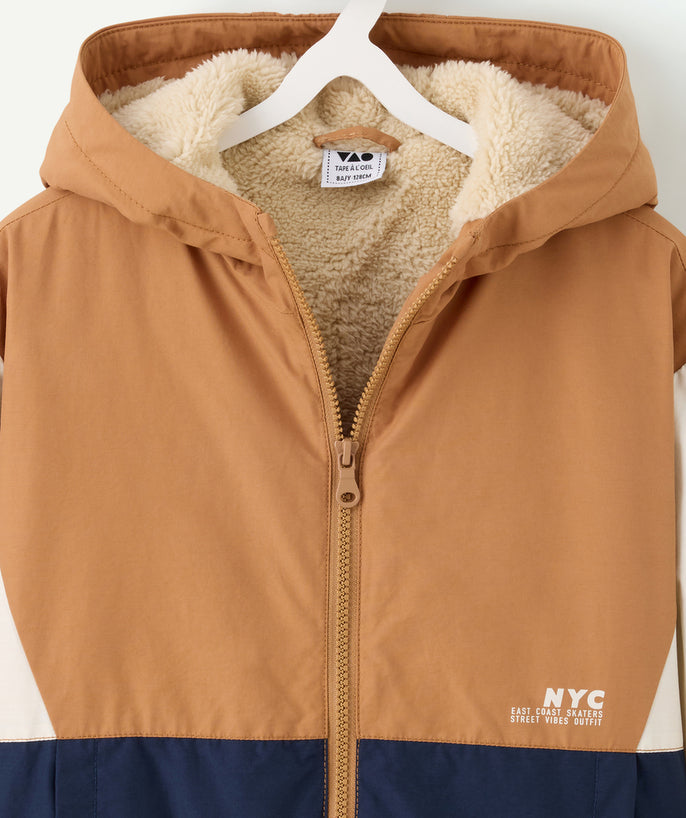 Blouson garçon colorblock doublé sherpa déperlant - 2
