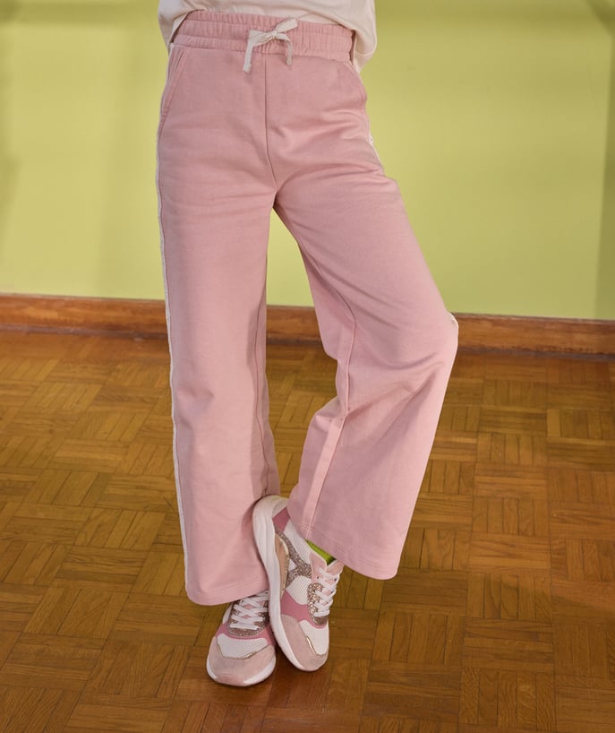 Baskets ville fille roses pailletées lacets - 2