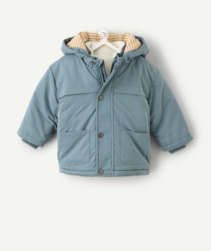 Parka 3 en 1 bébé garçon bleu - 1