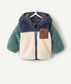 Blouson sherpa réversible bébé garçon colorblock - 2