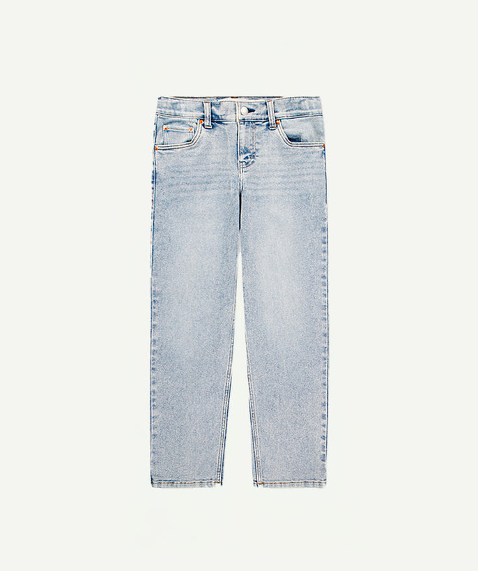 Jean garçon en denim bleu - 1