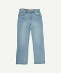 Jean garçon relaxed denim bleu - 1
