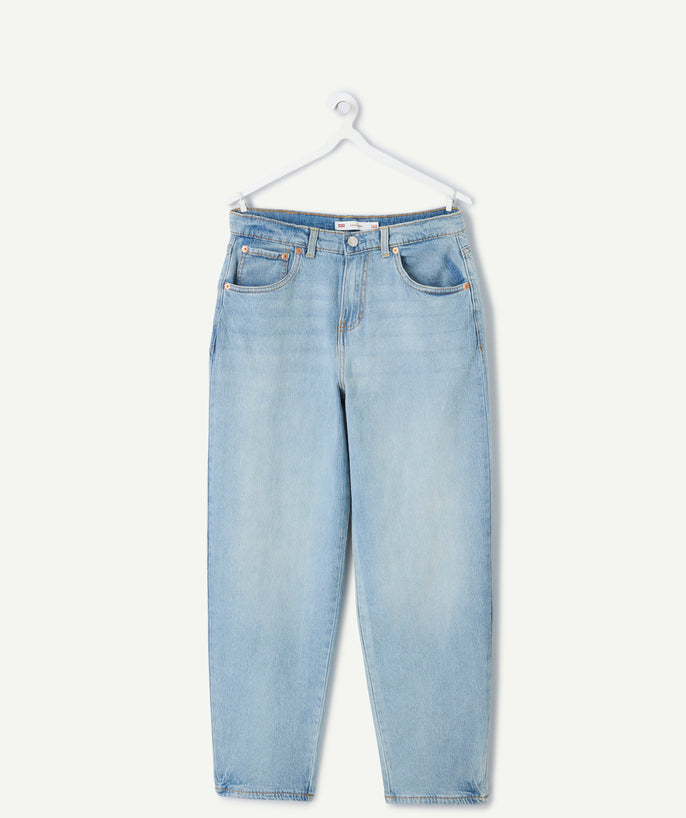 Jean fille baggy denim clair - 1