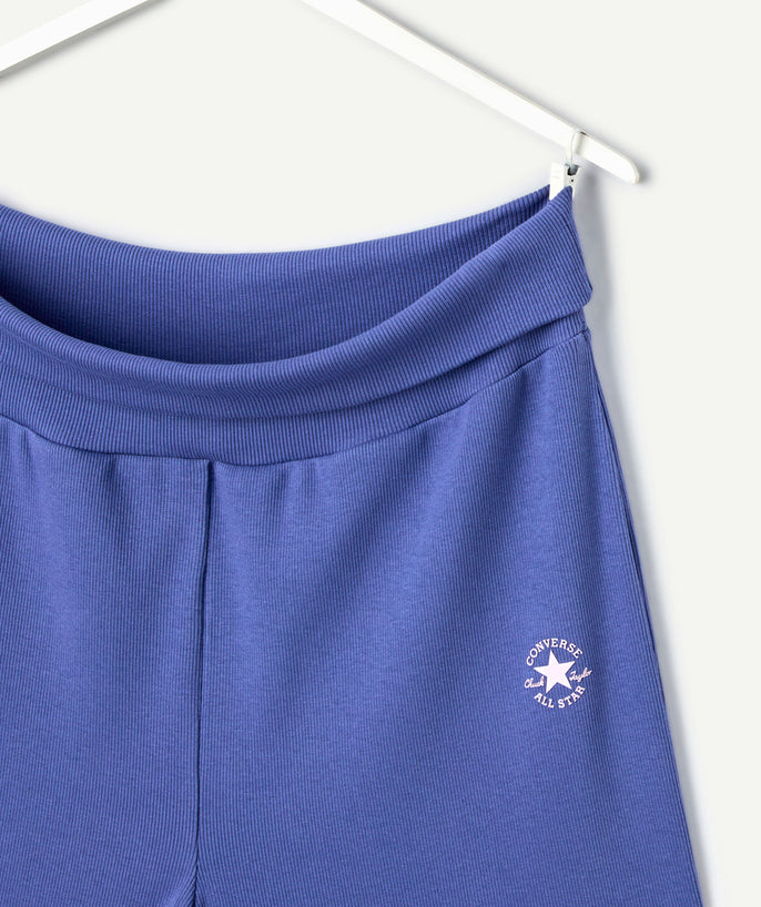 Pantalon fille ample bleu - 2