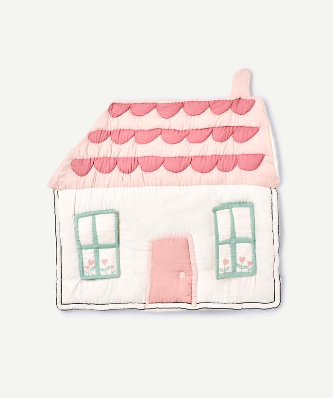 Tapis de parc bébé fille imprimé maison - 2