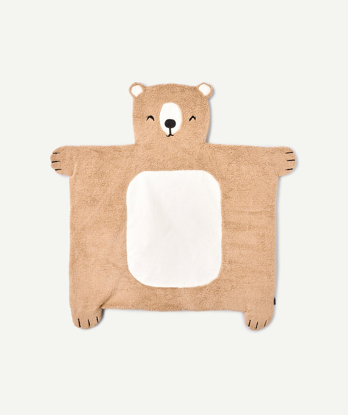 Tapis de parc bébé garçon ours beige - 2