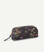 Trousse en fibres recyclées imprimée tropical - 1