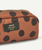 Trousse marron à pois 19 x 9 x 7,5 cm - 2